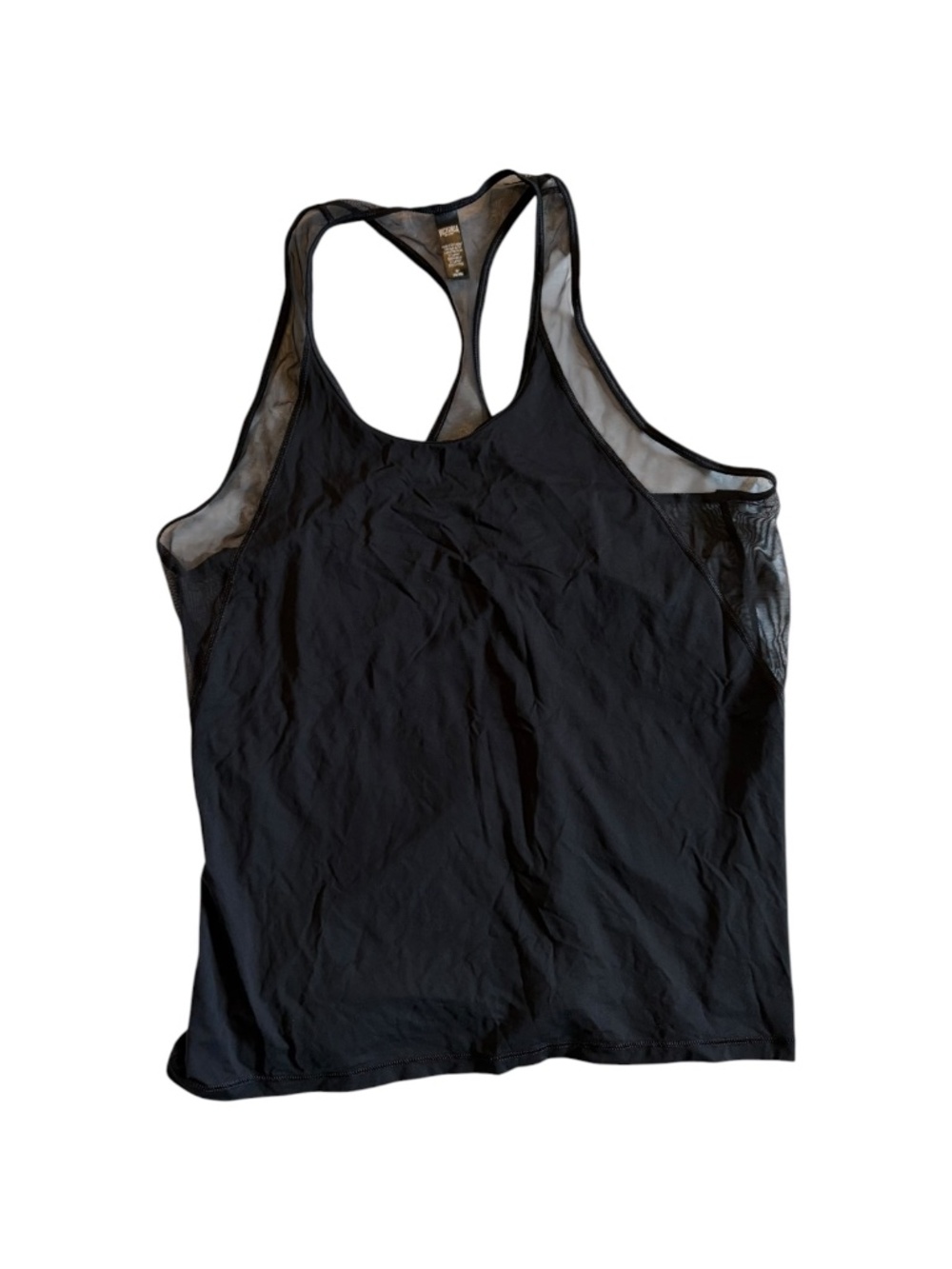 Victoria's Secret Sport Black Racerback Mesh Athletic Tank Top Medium